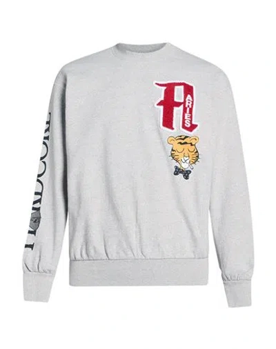 Aries Man Sweatshirt Light Grey Size L Cotton In Gray