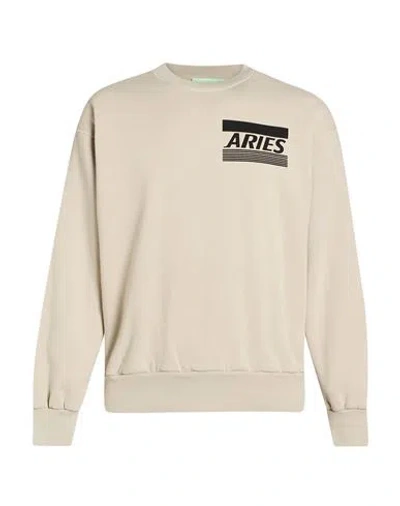 Aries Man Sweatshirt Light Grey Size L Cotton In Gray