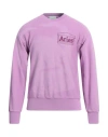 Aries Man Sweatshirt Light Purple Size L Cotton In Purple