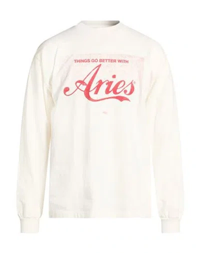 Aries Man Sweatshirt Off White Size M Cotton