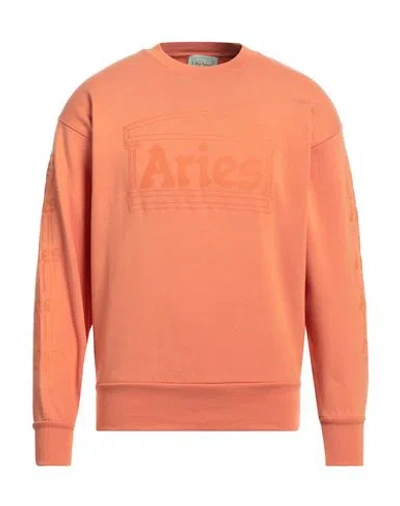 Aries Man Sweatshirt Orange Size L Cotton