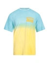 Aries Man T-shirt Azure Size M Cotton In Blue