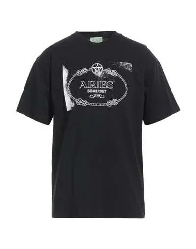 Aries Man T-shirt Black Size Xl Cotton