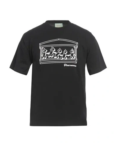 Aries Man T-shirt Black Size S Cotton