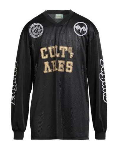 Aries Man T-shirt Black Size Xl Polyester