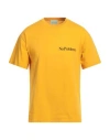 Aries Man T-shirt Marigold Size L Cotton In Yellow