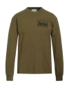 Aries Man T-shirt Military Green Size S Cotton
