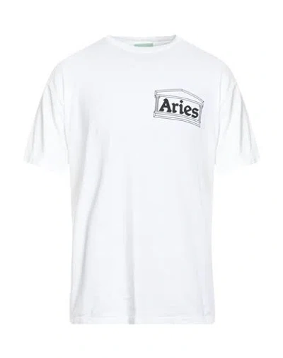 ARIES ARIES MAN T-SHIRT WHITE SIZE S COTTON