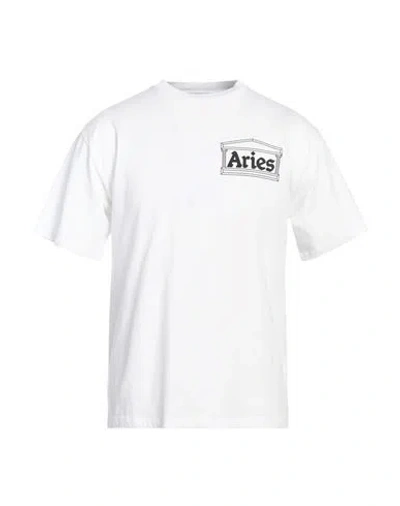 ARIES ARIES MAN T-SHIRT WHITE SIZE XS COTTON