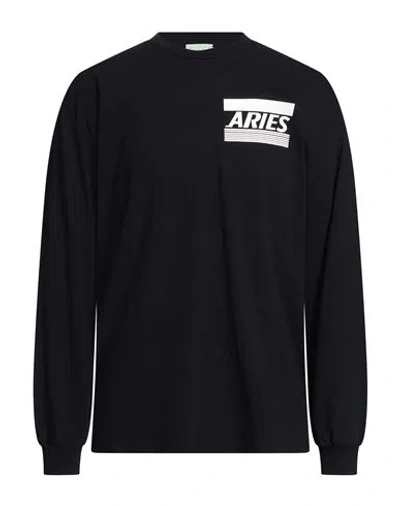 Aries Man T-shirt Black Size L Cotton