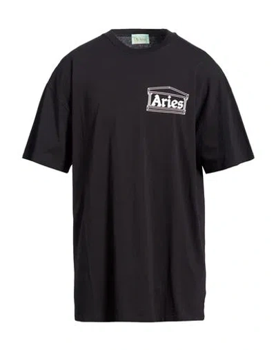 Aries Man T-shirt Black Size L Cotton