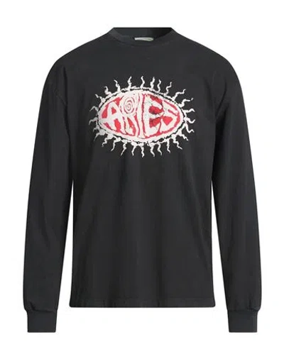 Aries Man T-shirt Black Size L Cotton