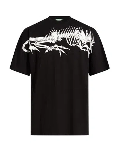 Aries Man T-shirt Black Size L Cotton