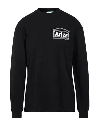 Aries Man T-shirt Black Size L Cotton