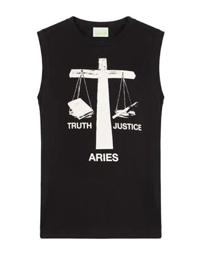 Aries Man T-shirt Black Size L Cotton