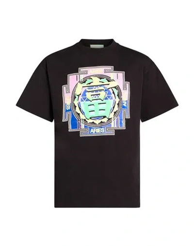 Aries Man T-shirt Black Size L Cotton