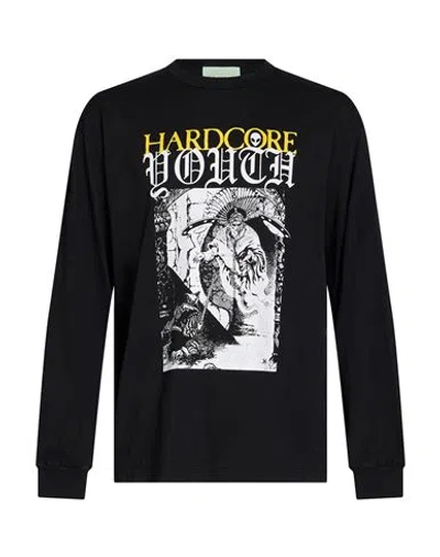 Aries Man T-shirt Black Size L Cotton