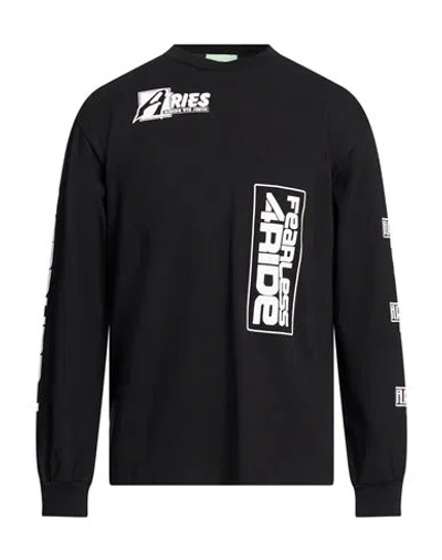 Aries Man T-shirt Black Size S Cotton