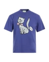 Aries Man T-shirt Dark Purple Size M Cotton