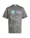 Aries Man T-shirt Grey Size M Cotton In Gray