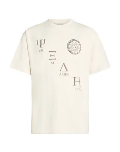 Aries Man T-shirt Off White Size Xs Cotton In Neutral