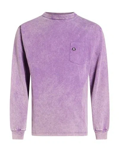 Aries Man T-shirt Purple Size L Cotton