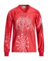 Aries Man T-shirt Red Size L Polyester