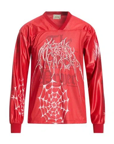 Aries Man T-shirt Red Size L Polyester