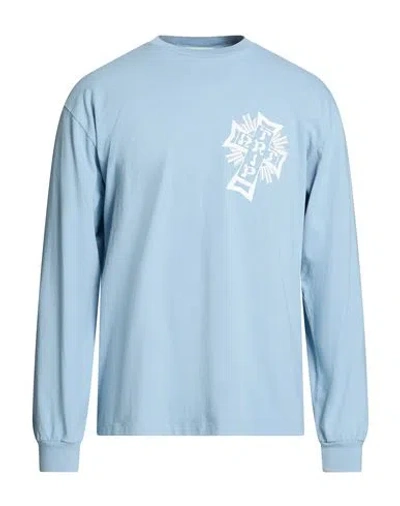Aries Man T-shirt Sky Blue Size L Cotton