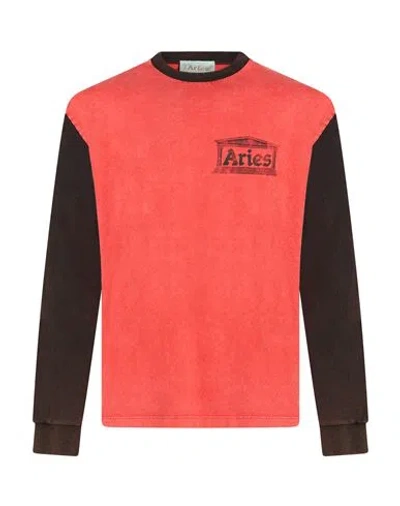 Aries Man T-shirt Tomato Red Size L Cotton