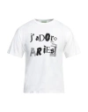 Aries Man T-shirt White Size L Cotton In White