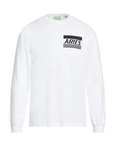 Aries Man T-shirt White Size L Cotton
