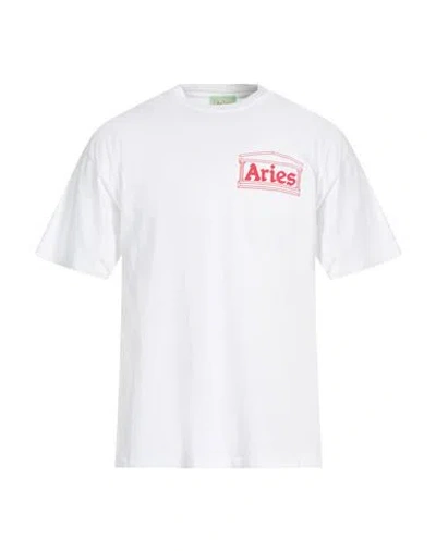 Aries Man T-shirt White Size L Cotton