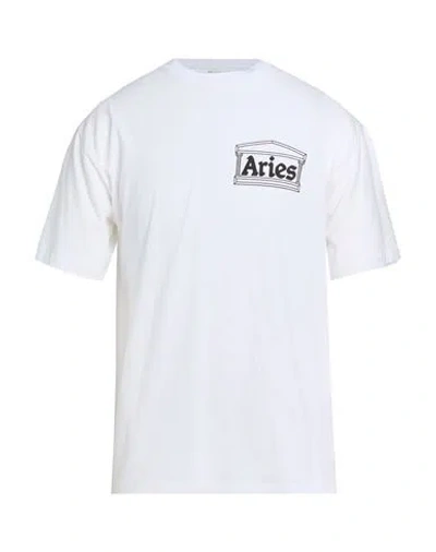 Aries Man T-shirt White Size L Cotton