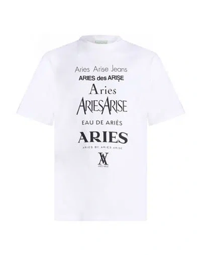 Aries Man T-shirt White Size M Cotton