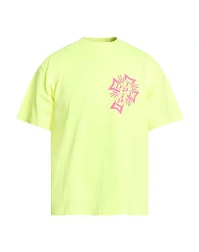 Aries Man T-shirt Yellow Size L Cotton In Green