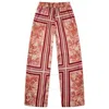Aries Men's Multicolor Toile De Jouy Slacker Pants