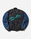 Aries Men S Varsity Denim Jacket Black In Multicolor