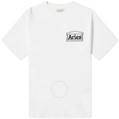 ARIES ARIES MEN'S WHITE TEMPLE SS COTTON TEE