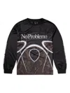 Aries Mesh-panel Long-sleeve T-shirt In Black