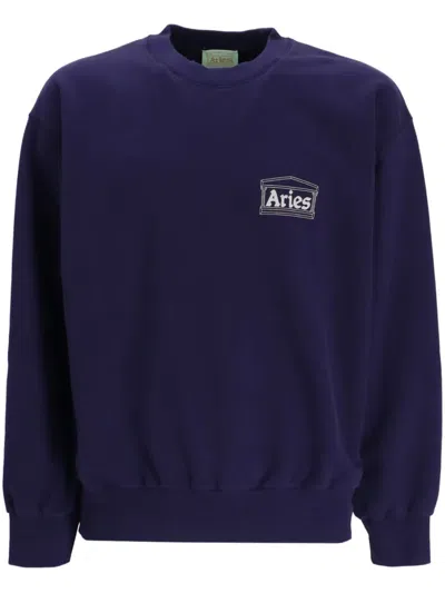 Aries Mini Temple Sweatshirt In Blue