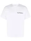Aries No Problemo Print Cotton T-shirt In White