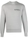 Aries Men's Mini Problemo Crewneck Cotton Sweatshirt In Grau