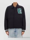 Aries Oversize Ribbed Cuffs Hem Side Pockets Jacket In Black