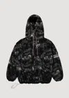 Aries Oversize Hooded Sweatshirt Ribbed Finish In Black
