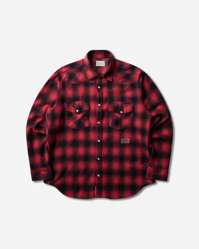 Aries Plaid Western Longsleeve Shirt In Red
