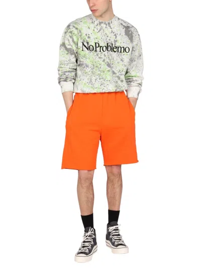Aries Printed Cotton Sweatshirt In Multicolor