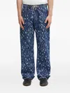 Aries Printed Jeans In Blue