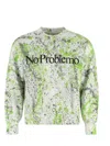 Aries Printed Sweatshirt | Size Medium | Ssar20222 In Multicolour