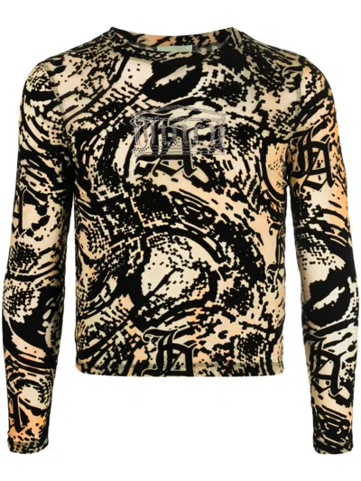 Aries Psysnake Top In Yellow